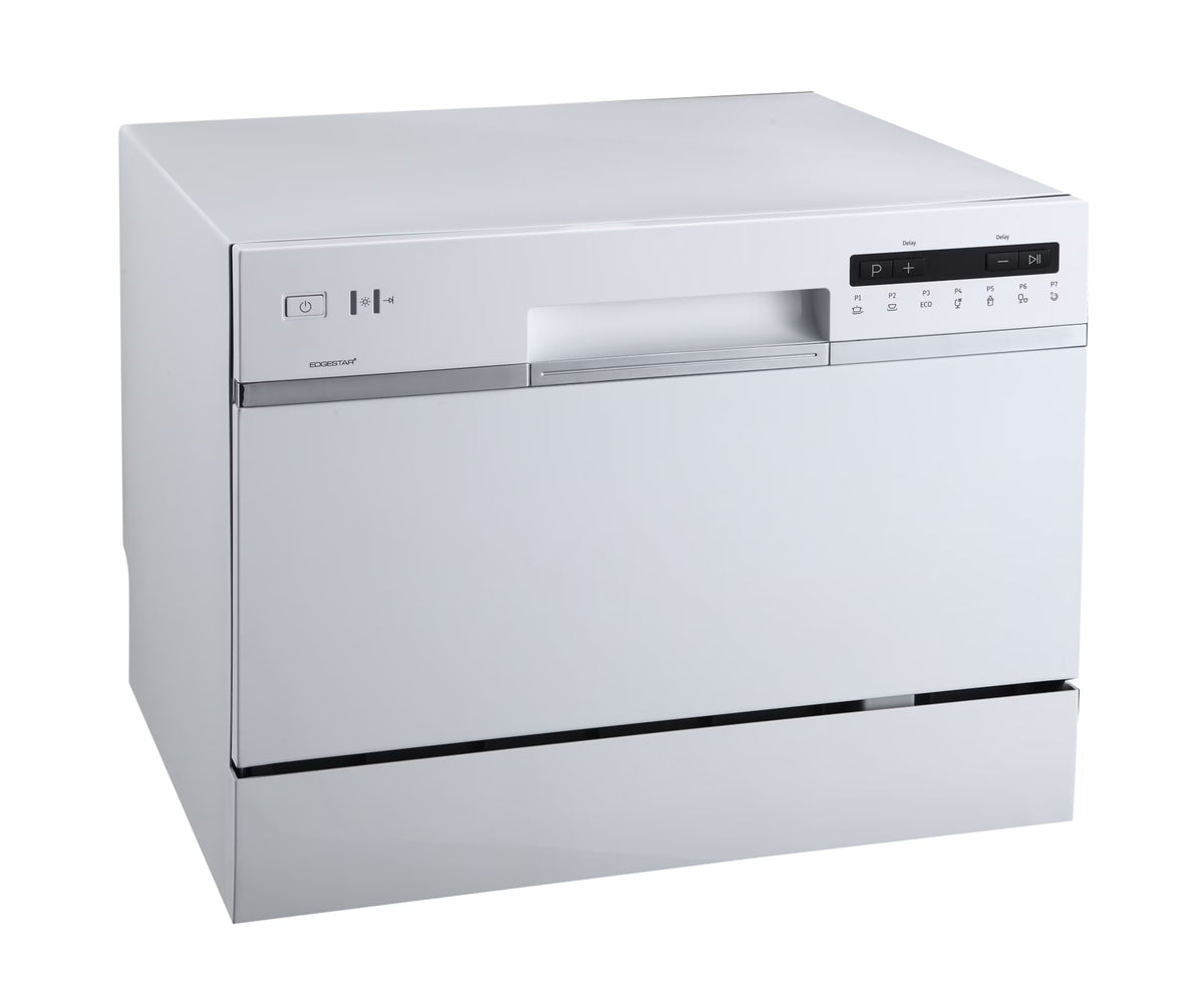 Edgestar Dwp62 22" Wide 6 Place Setting Countertop Countertop Dishwasher - White