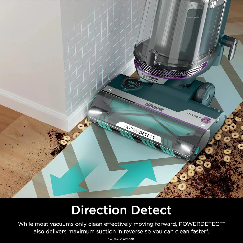 Restored SHARK AZ4000 POWERDETECT Upright Vacuum Cleaner with DuoClean Technology, Odor Neutralizer Technology, Powered Lift-Away, Self Cleaning Brushroll (Refurbished)