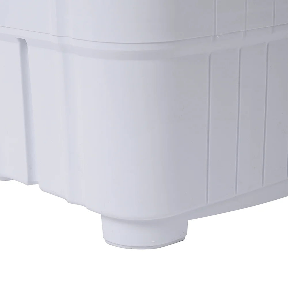 Compact Twin Tub with Built-in Drain Pump XPB35-188S 14.3(7.7 6.6)lbs Semi-automatic Gray Cover Washing Machine