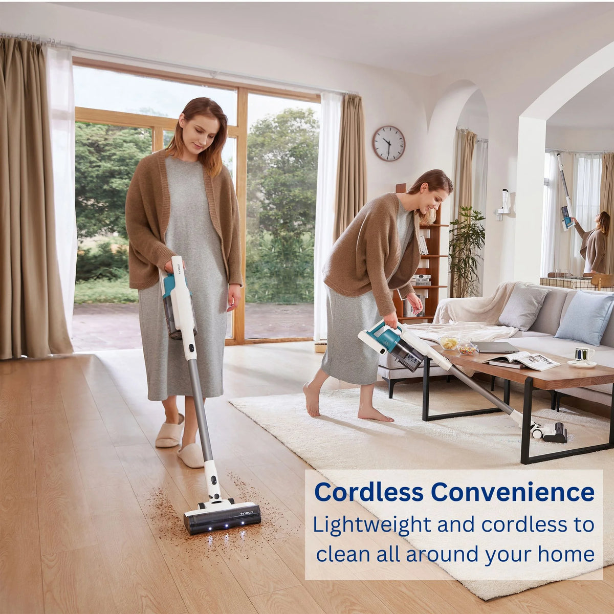 Tineco GO Cordless Stick Vacuum, 40 min Run Time - Teal (GO201)