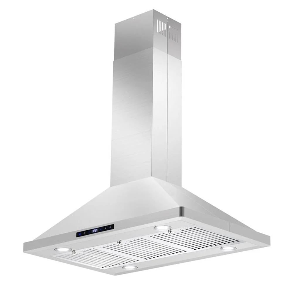 Cosmo COS-63ISS90 36 in. 380 CFM Ducted Island Range Hood in Stainless Steel