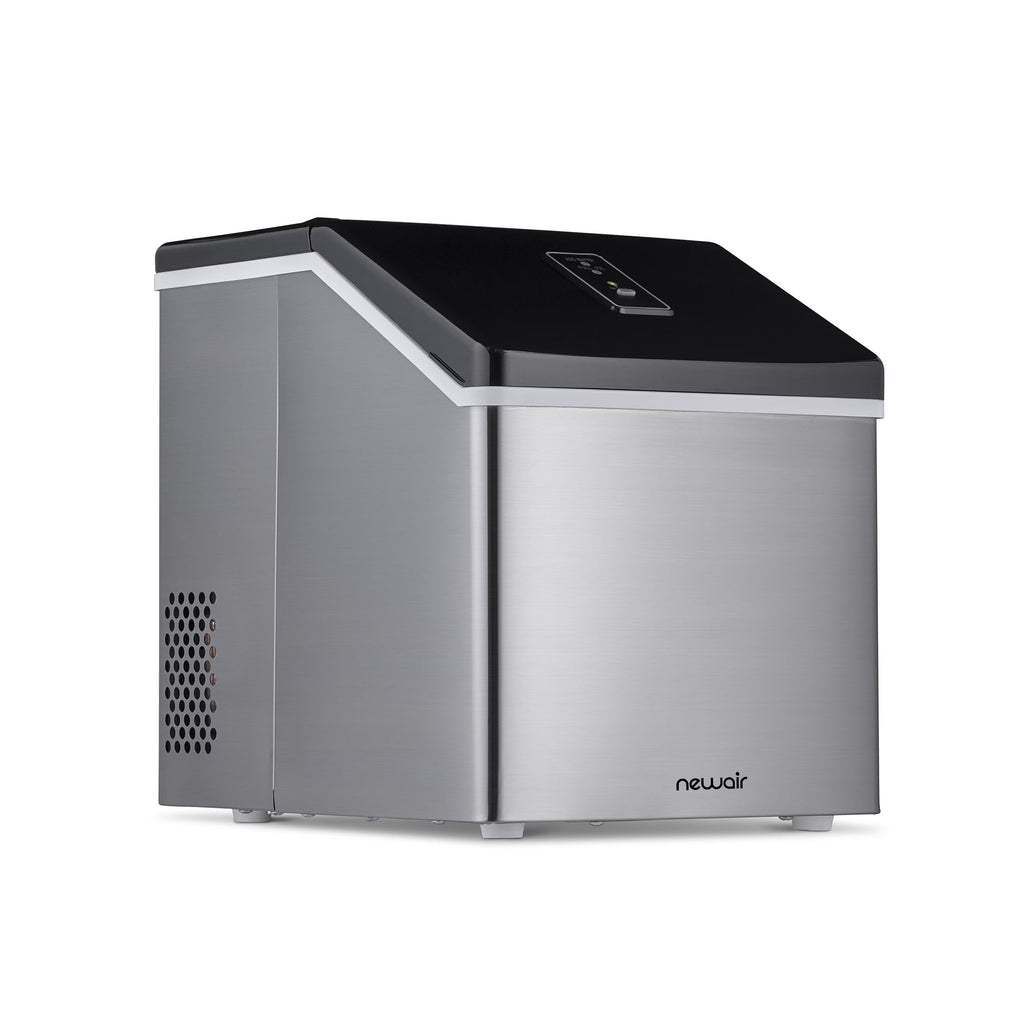 Newair Portable Countertop 40lb Clear Ice Maker Machine, Stainless Steel