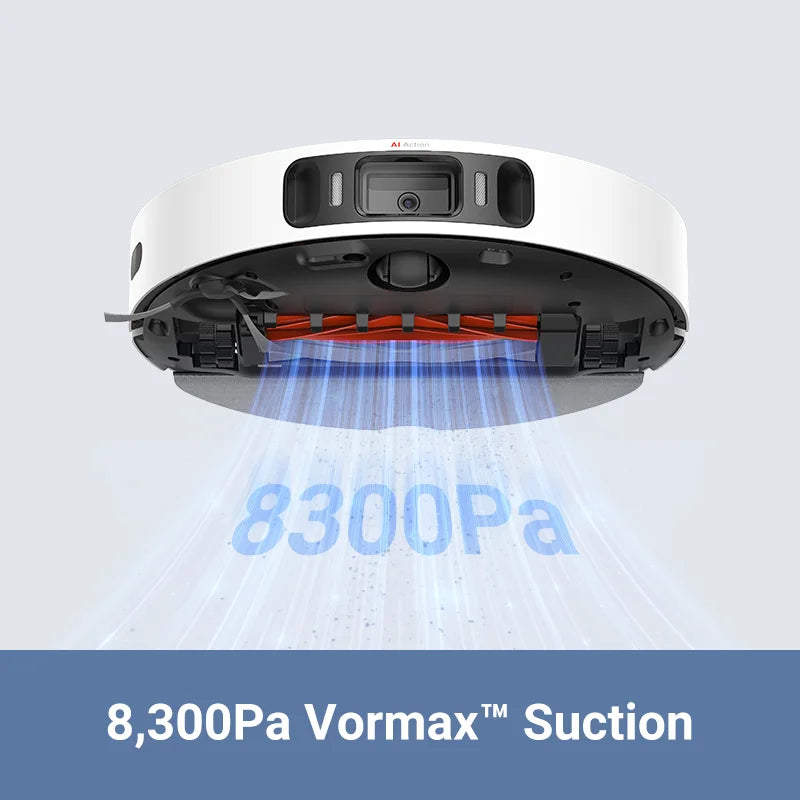MOVA S20 Ultra Robot Vacuum Mop Cleaner,8.3KPa Suction,Hot Water Washing/Drying,Self Empty&Refilling