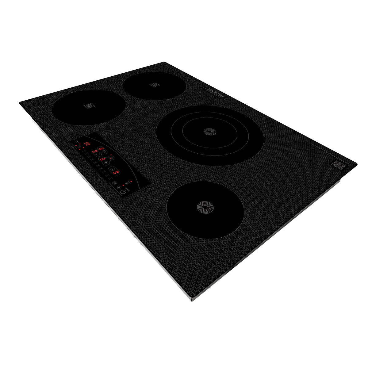Equator 30" Electric Hybrid CERAMIC-INDUCTION 4 Burner Cooktop 9 Power 220V