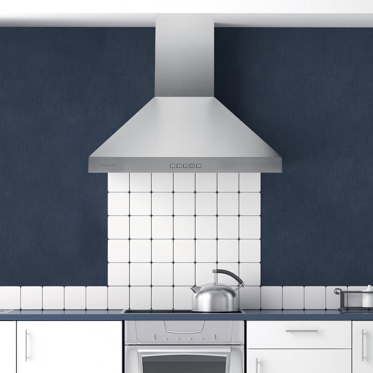 Hauslane Chef Series PRO Model WM-530 36" Wall Mount Chimney Range Hood 120 Volts Ducted or Ductless in Stainless Steel
