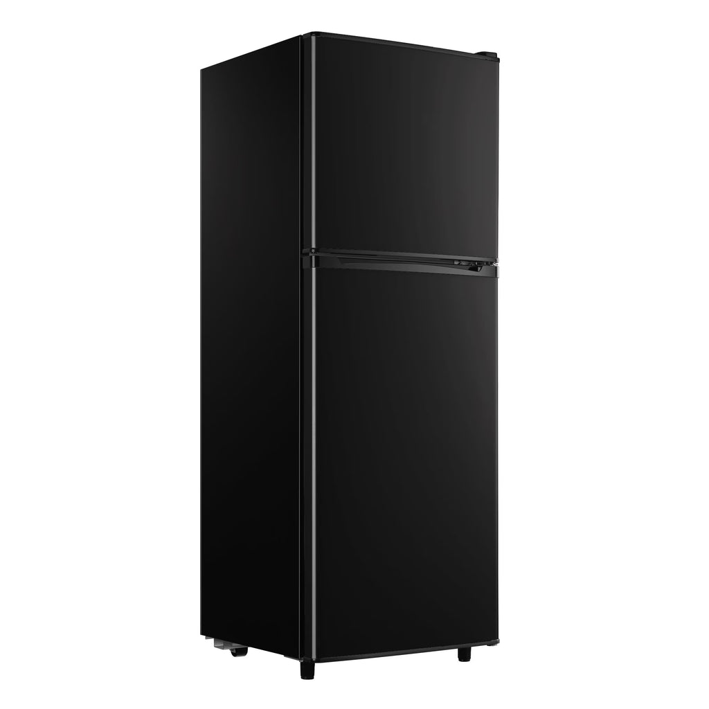 2 Door Mini Fridge with Freezer,4.5 Cu.ft.,5 Adjustable Thermostat & 4 Removable Glass Shelves