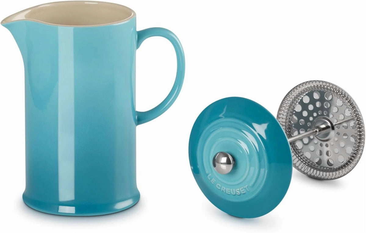 Stoneware French Press, 34 oz., Oyster