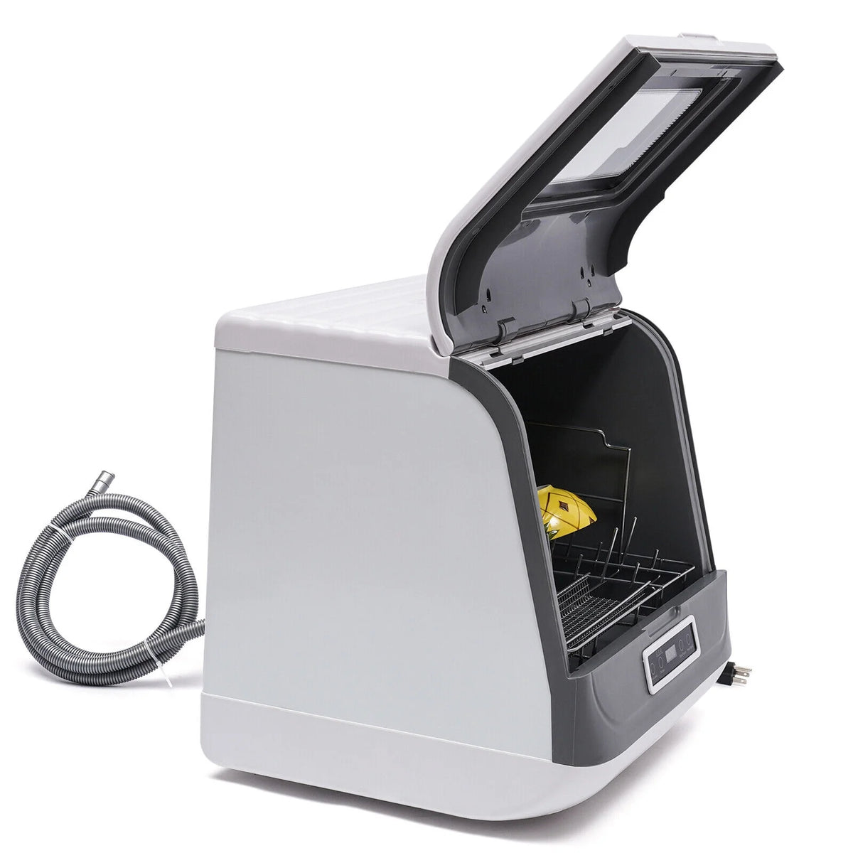 1.2KW Countertop Portable Countertop Dishwasher Compact Dishwasher 3 Programs
