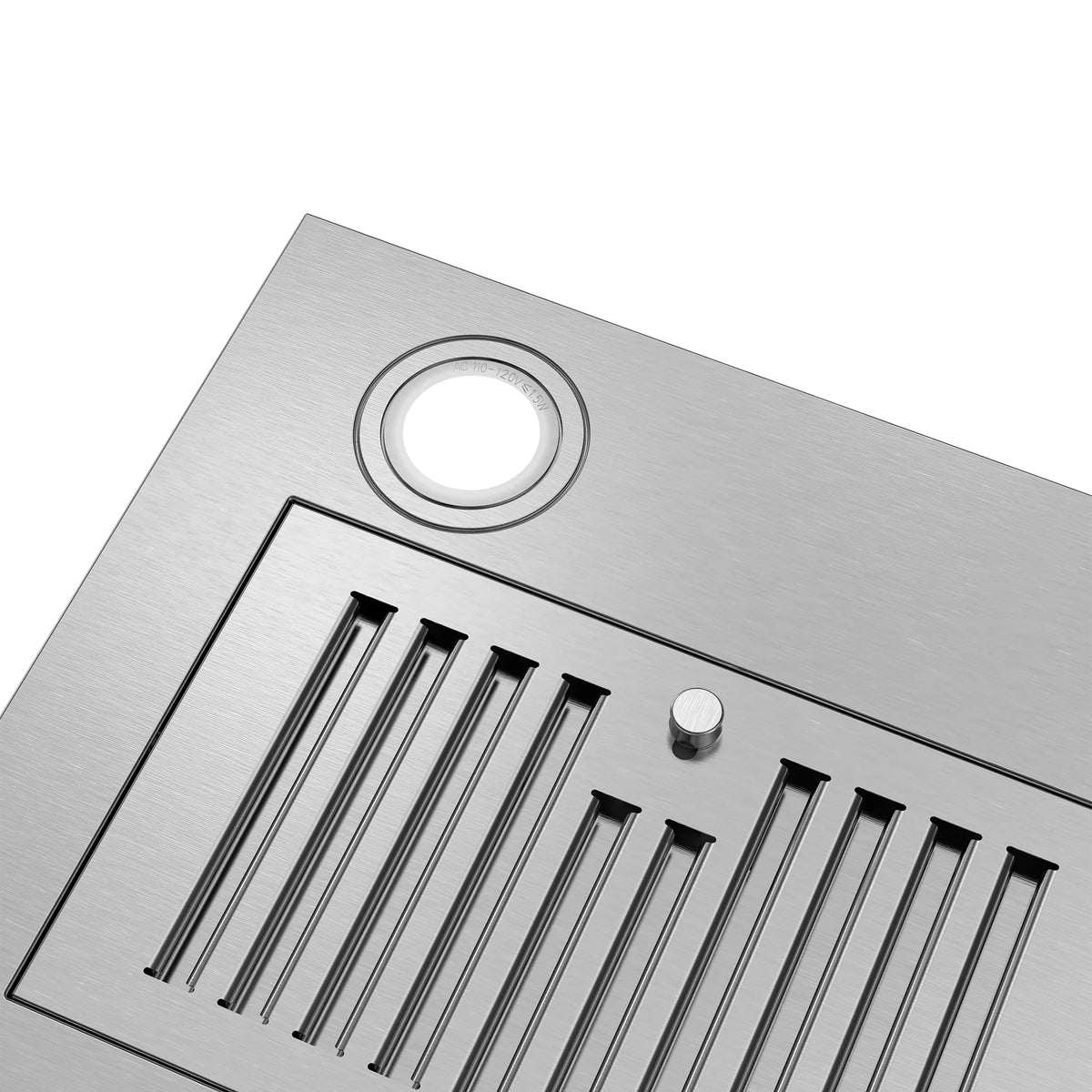 30 in. Insert Range Hood with Push Button Controls in Stainless Steel