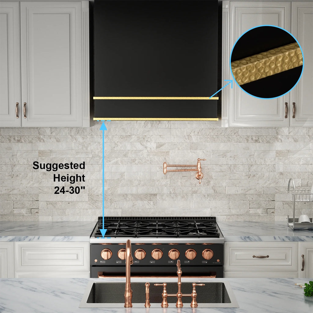 Akicon Range Hood 30 Inch, 600 CFM Ducted Vent Hood, Stainless Steel Box Kitchen Hood with 2 LED Lights, Removable Baffle Filters, Stove Hood Vent for Kitchen, 3 Speeds, Wall Mounted (AK-HS30HB-JBC)