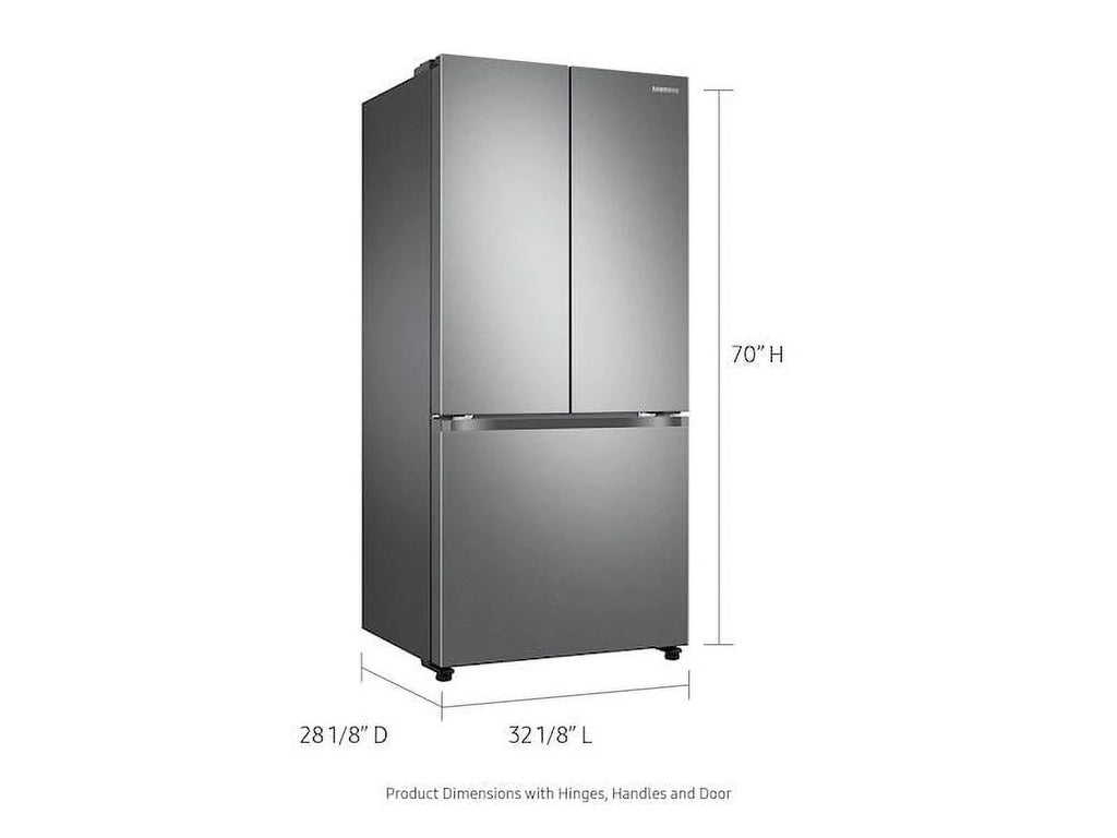Samsung RF18A5101SR/AA 17.5 Cu. Ft. 3-Door French Door Counter Depth Smart Refrigerator with Twin Cooling Plus - Stainless Steel - NEW