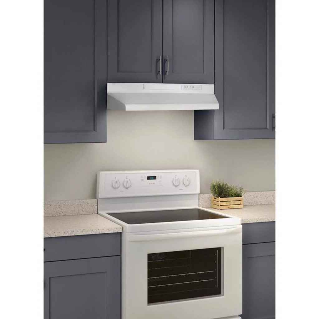 Broan 30-Inch Convertible Under-Cabinet Range Hood, 160 CFM, Black