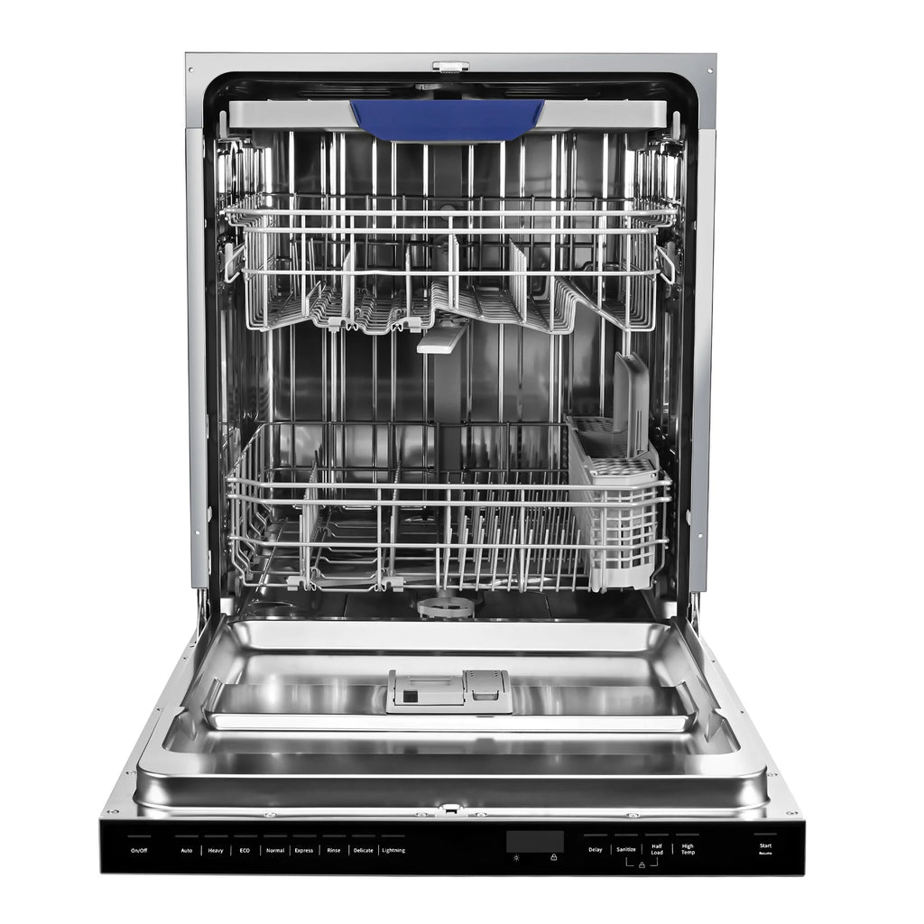 GreenEver 24 Inch Top Control Built-In Dishwasher, Stainless Steel Dishwasher with 6-Cycles and 3rd Rack, ENERGY STAR, 49-dBA