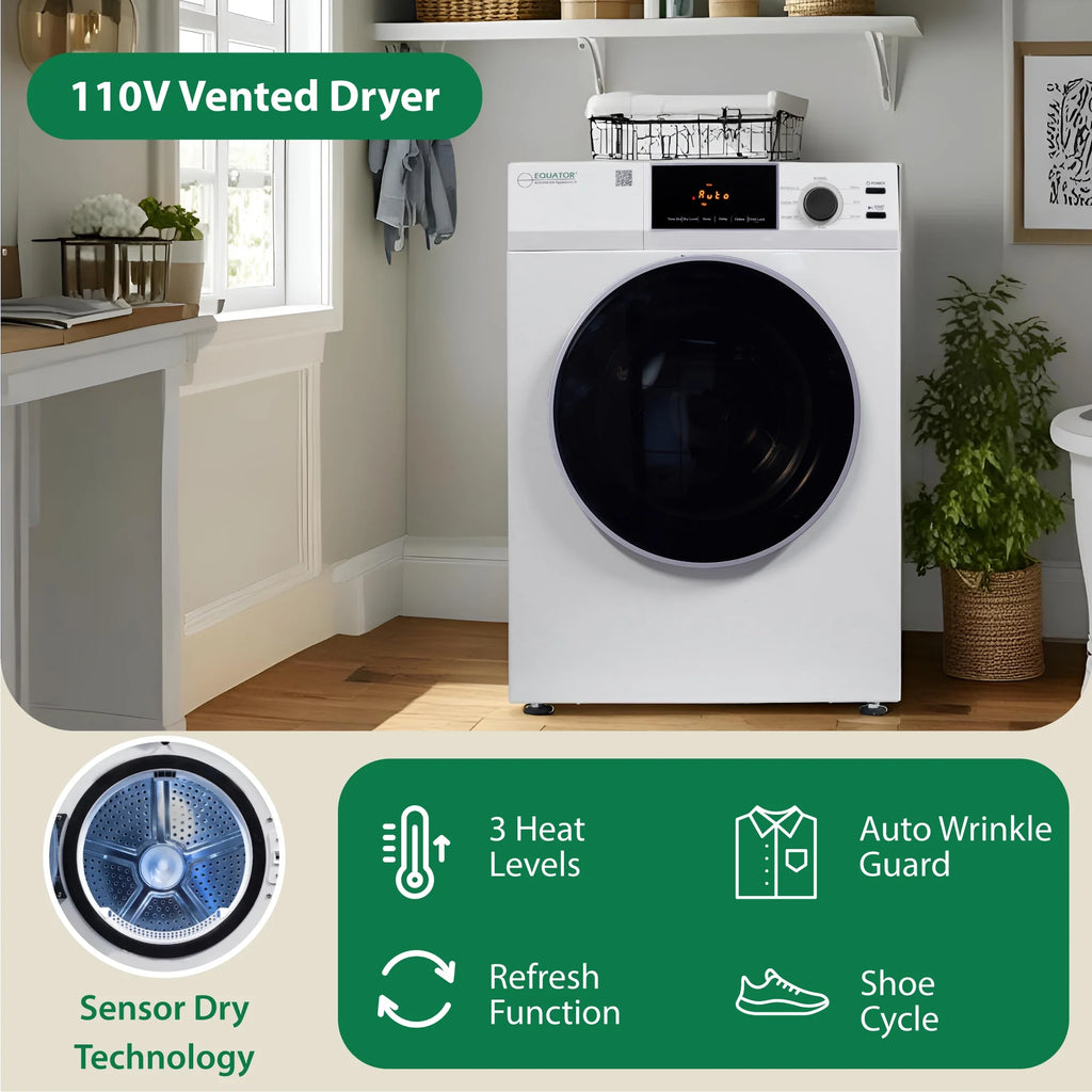 Equator Advanced Appliances 4.0 cu ft High-Efficiency Compact Stacked Washing Machine