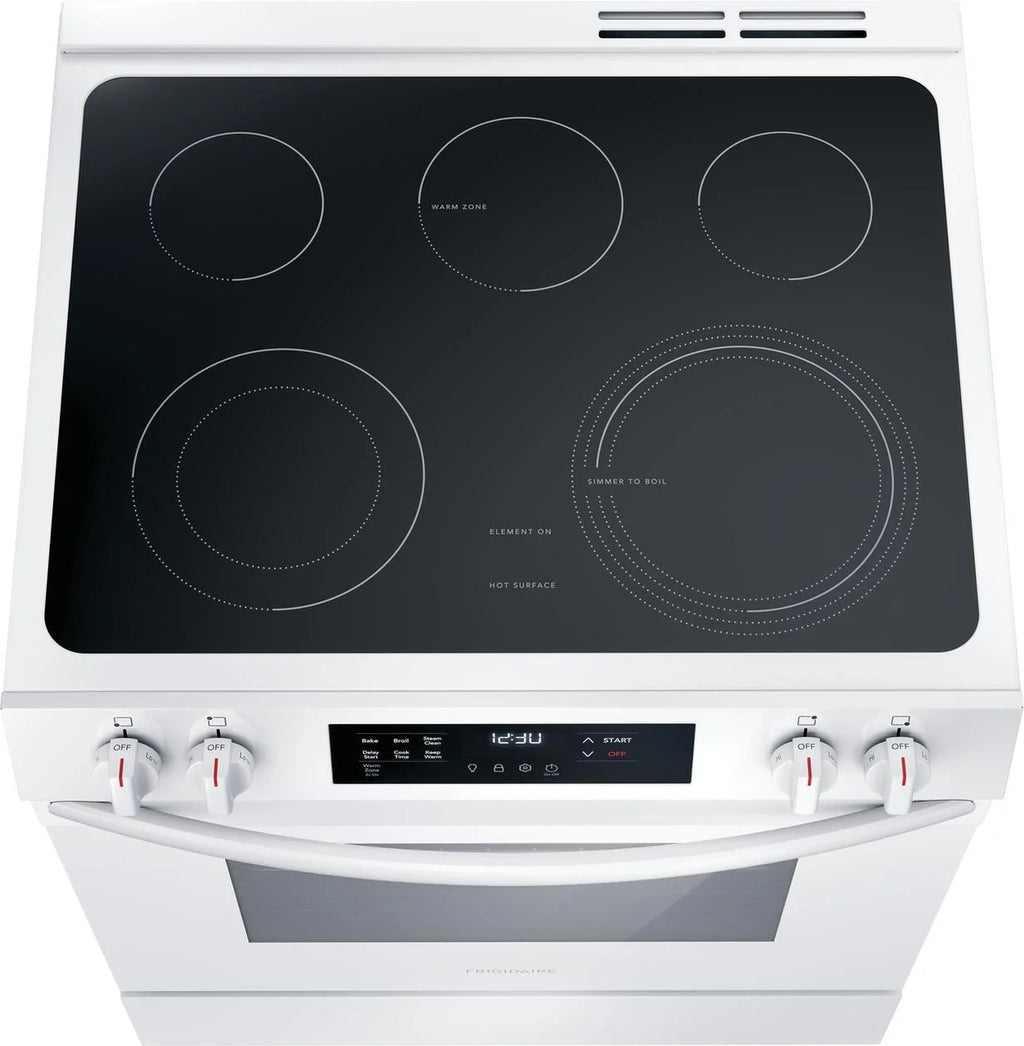 Frigidaire FCFE3062AW 30" Electric Range with Steam Clean