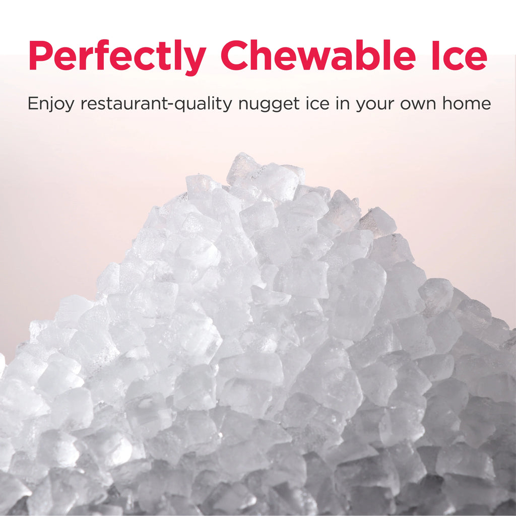 Frigidaire Gallery 33 lbs. Touchscreen Nugget Ice Maker - Stainless Steel Accent, EFIC220, Black