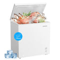 BANGSON 7.0 Cu.Ft Chest Freezer, Deep Freezer with Adjustable Thermostat, Top Open Door Freezer with Removable Basket, Quiet Operation, Ideal for Kitchen/Apartment/Office