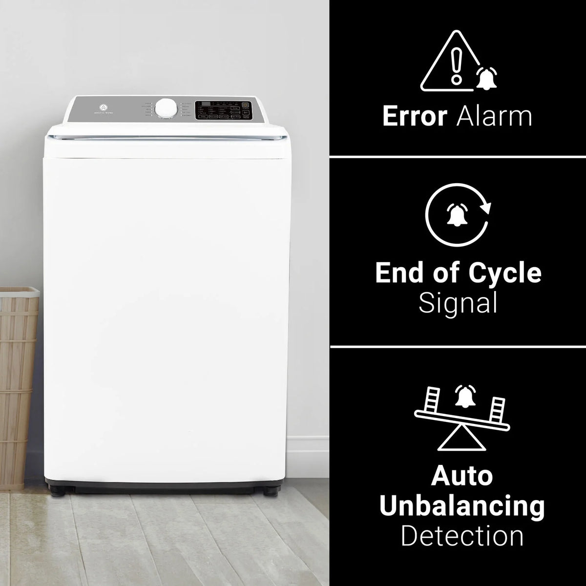 Arctic Wind 3.7-Cu. ft.  Electric Top Load Washer, White, ATLMW37