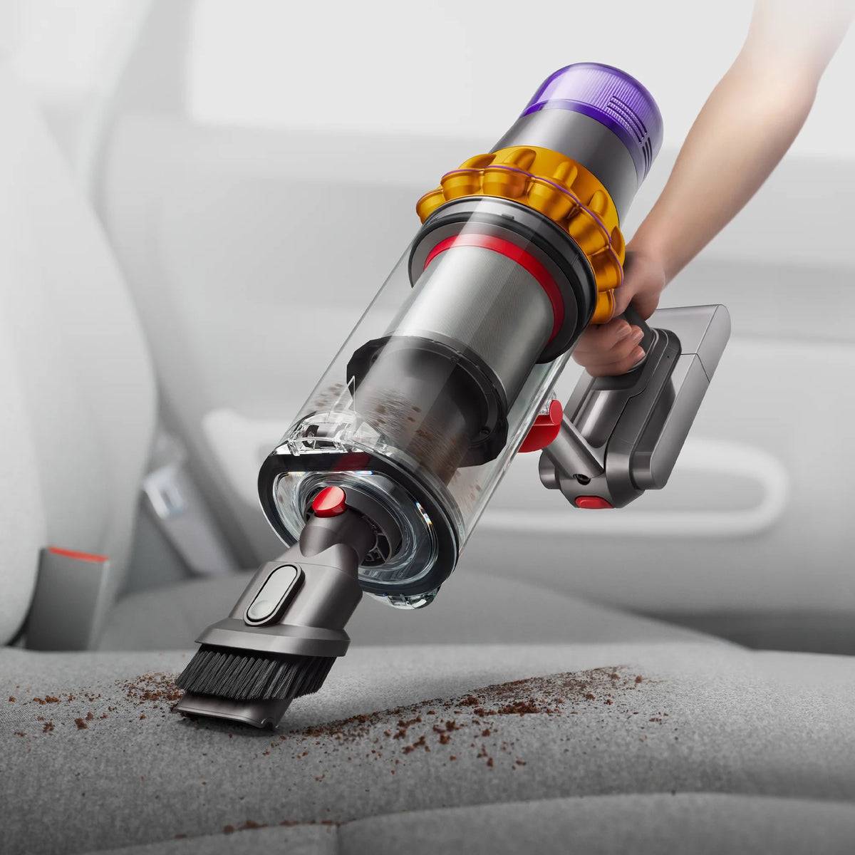 Restored Premium Dyson V15 Detect Total Clean Extra Cordless Vacuum | Yellow/Nickel (Refurbished)