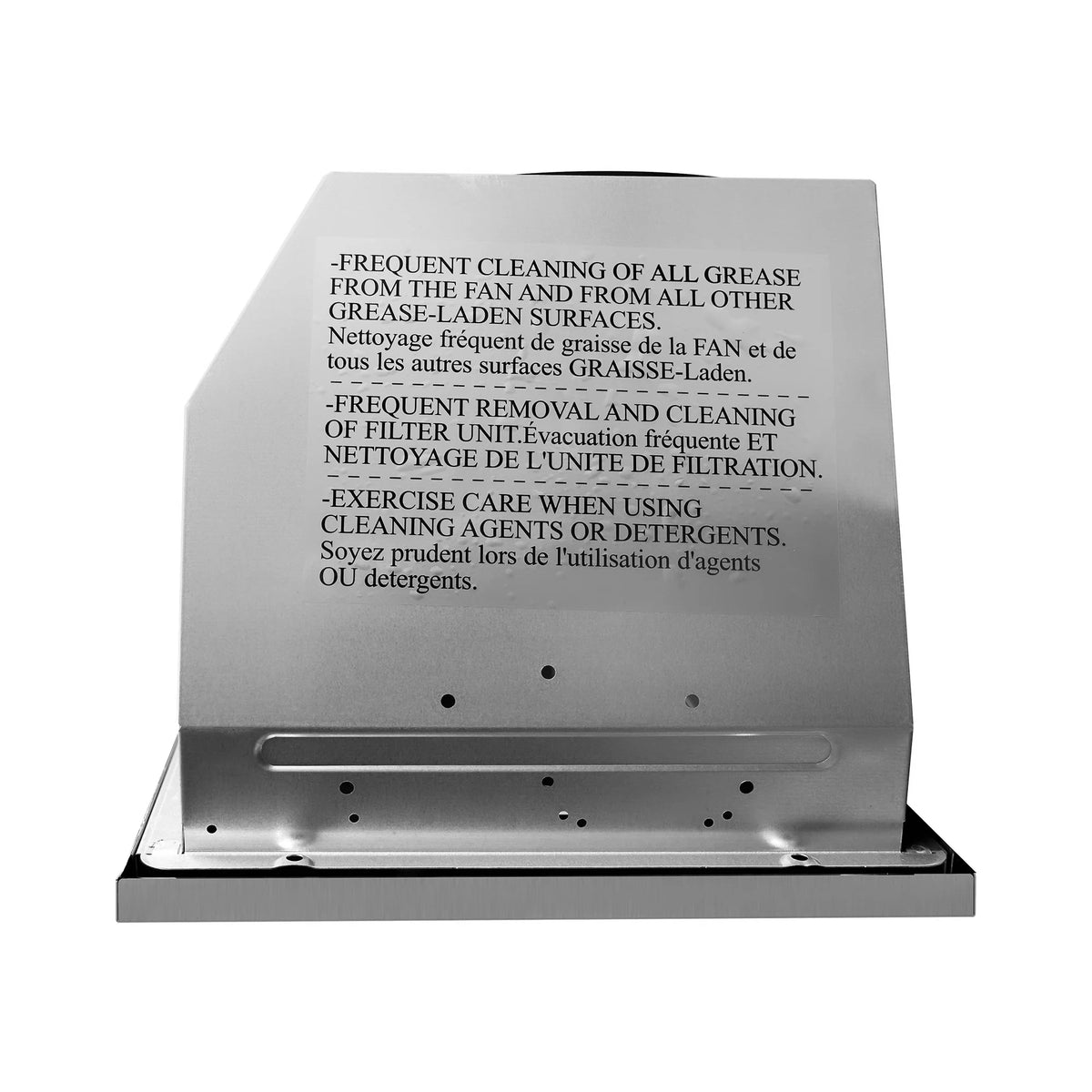 30 in. Insert Range Hood with Push Button Controls in Stainless Steel