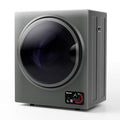 GVN Dryer, Drying Machines,1.5 Cu .ft Clothes Dryer with with Stainless Steel Wall Mount-Gray