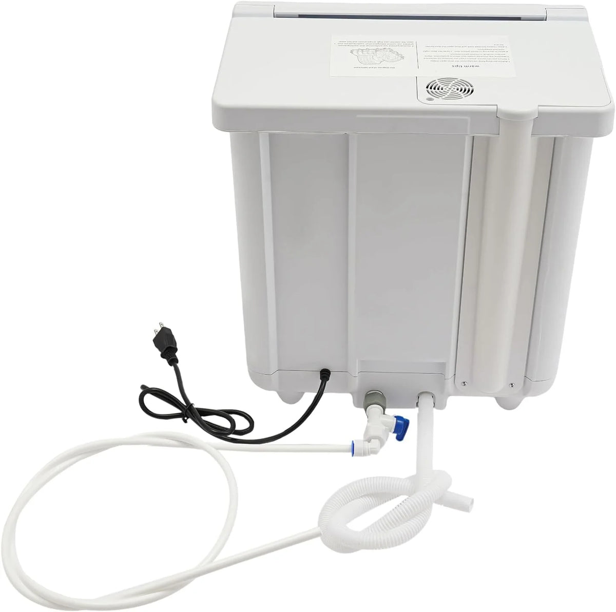 Portable Countertop Dishwasher, 1200W Mini Dishwasher with 12 Water Outlets and 360�� Spraying Cleaning, White Fully Automatic Dishwashing Machine for Homes, Dormitories, Recreational Vehicle