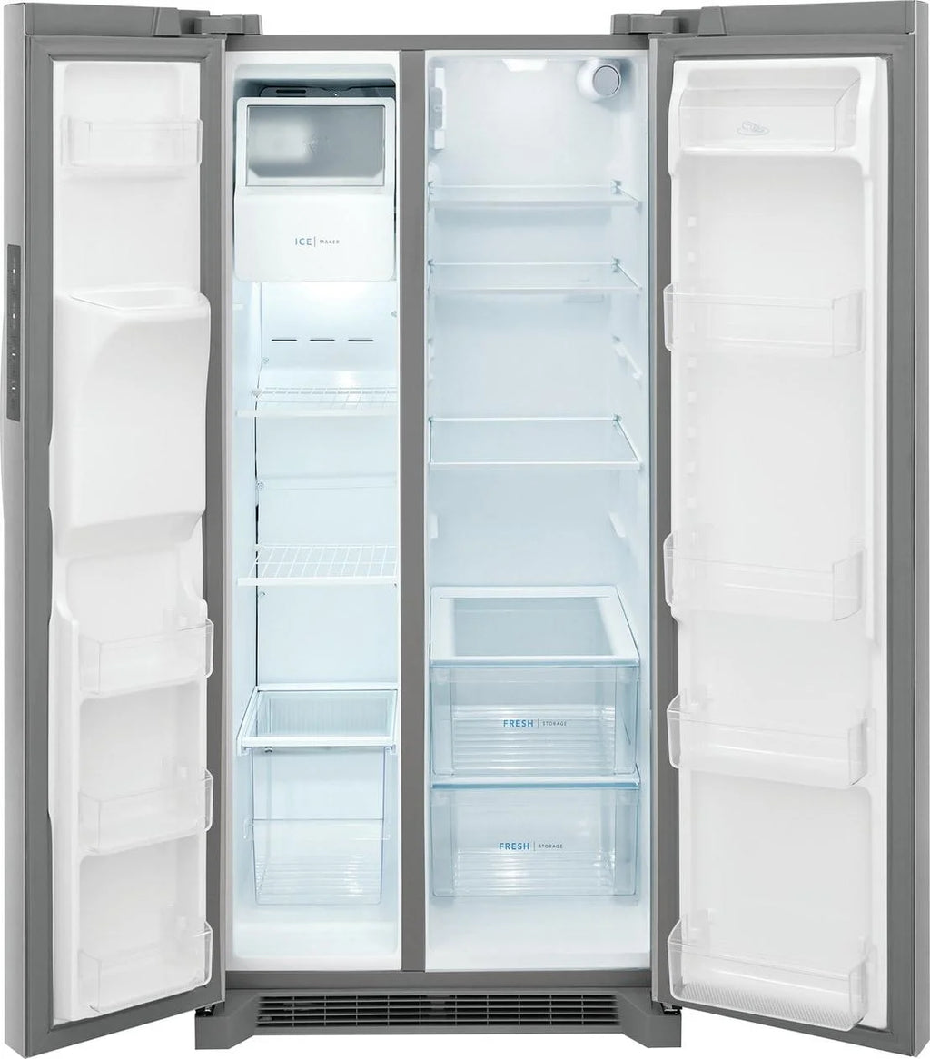 Frigidaire FRSS2323AS 22 Cu. Ft. 33" Standard-Depth Side by Side Refrigerator, Stainless Steel