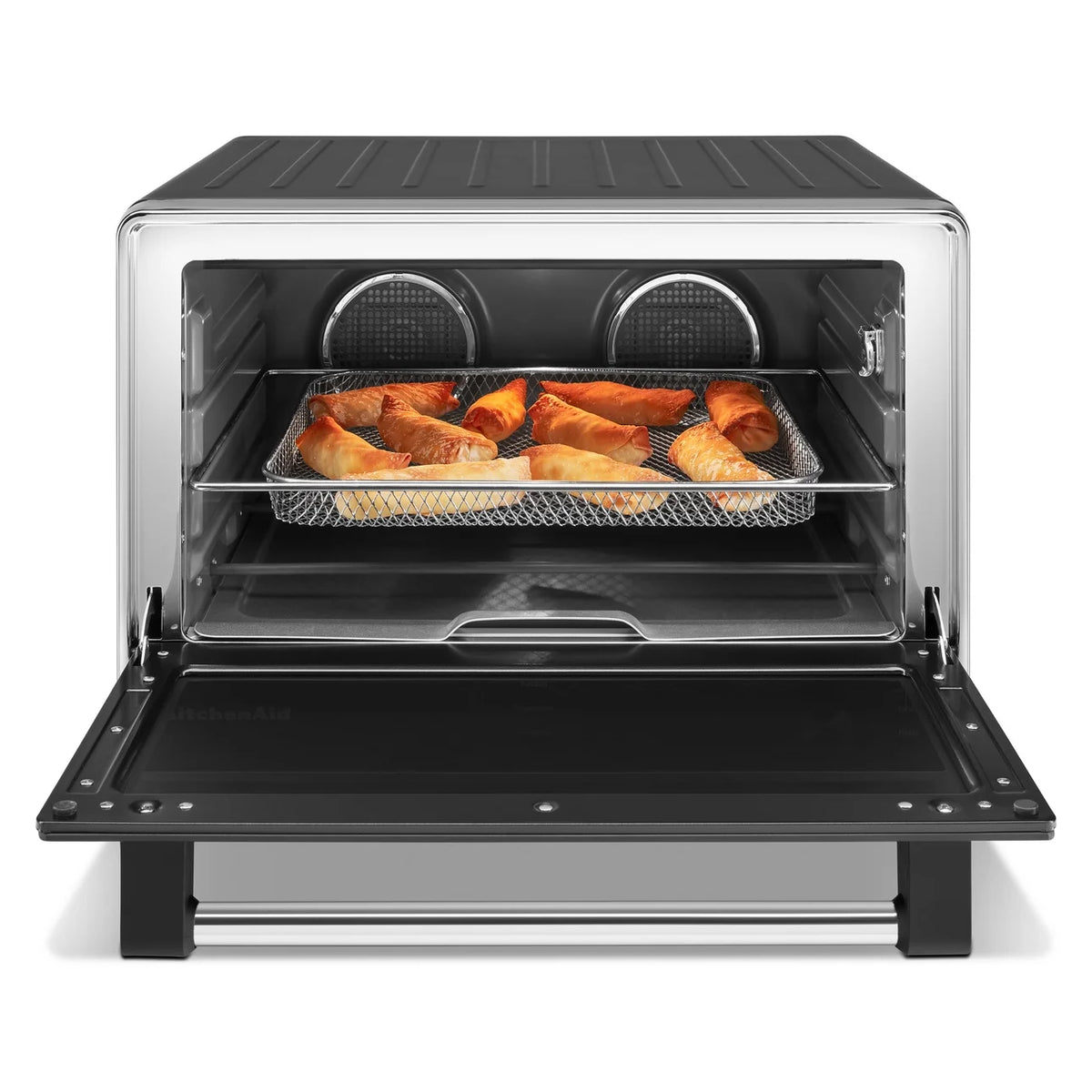 KitchenAid Dual Convection Countertop Oven with Air Fry and Temperature Probe, Black Matte, KCO224BM