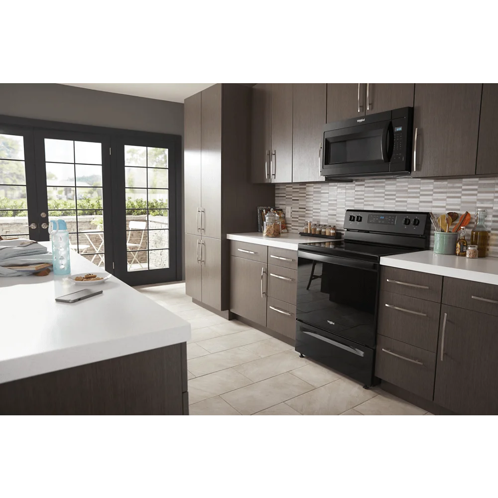 Whirlpool 1.7 Cu. Ft. Microwave Hood Combination Black