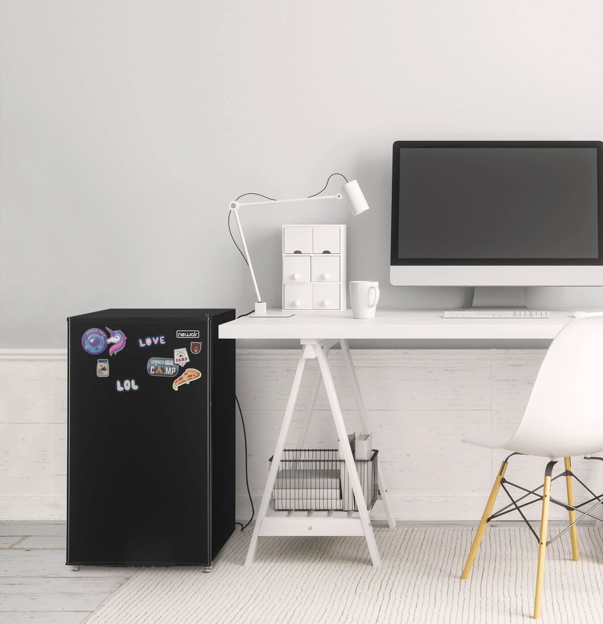 Newair 3.3 Cu. Ft. Compact Mini Refrigerator with Freezer in Black - NRF033BK00