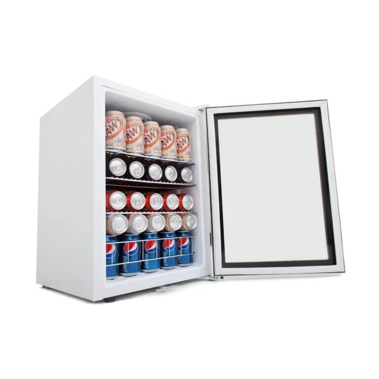 Whynter 24'' Beverage Refrigerator Cooler, 140 Cans Beverage Fridge, Built in or Freestanding Beverage Center with Stainless Steel Door