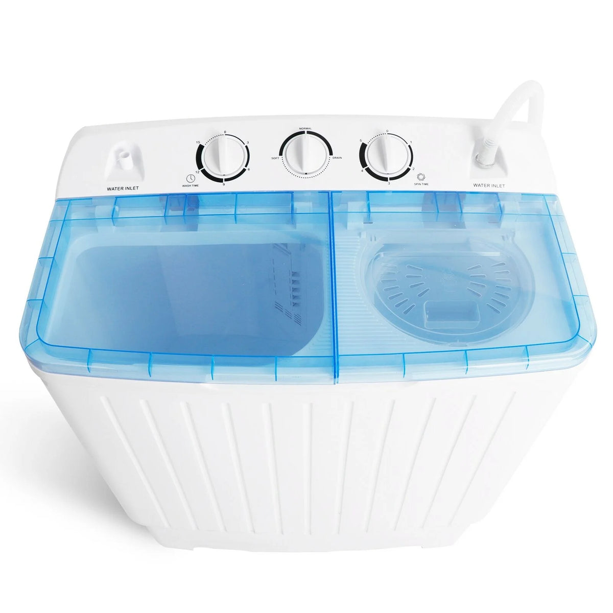 Wash Machine 17.6LBS Mini Compact Twin Tub Laundry Washer Spin Dryer Save Time