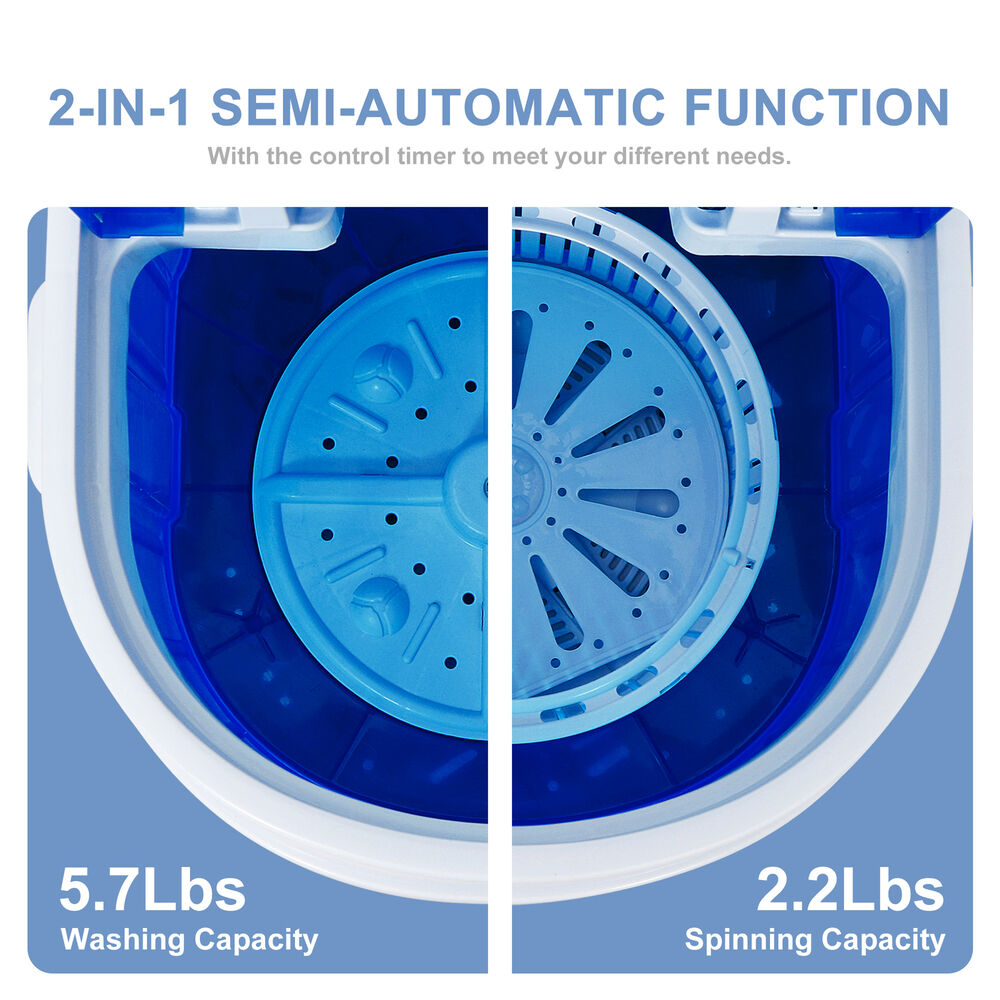 Portable Mini Laundry Washer 9lbs Compact Washing Machine Idea Dorm Rooms