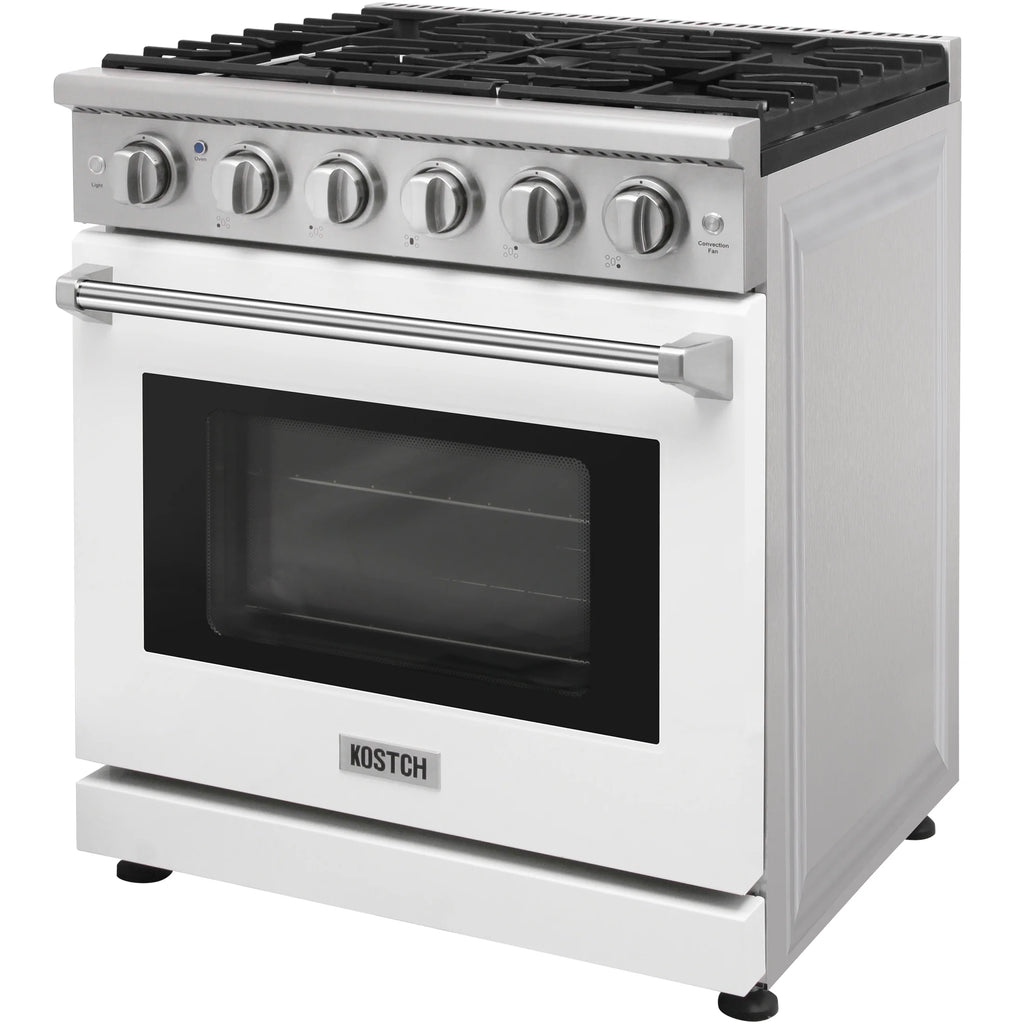 KOSTCH 30-in 5 burners 4.55-cu ft Convection Oven Freestanding Liquid Propane Gas Range ( Stainless steel )