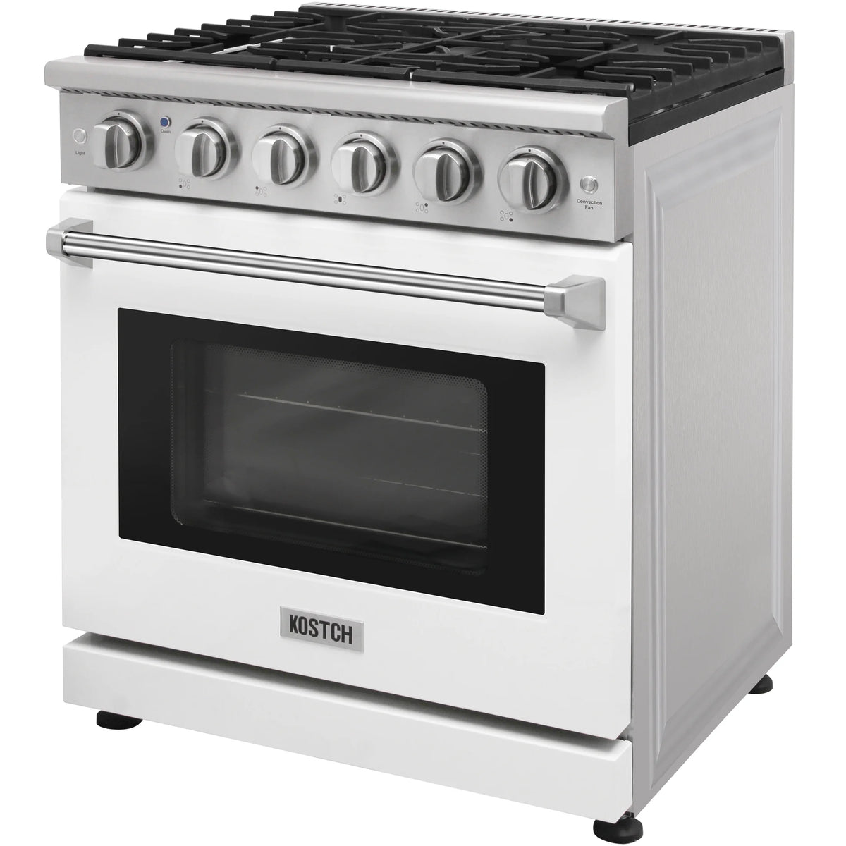 KOSTCH 30-in 5 burners 4.55-cu ft Convection Oven Freestanding Liquid Propane Gas Range ( Stainless steel )