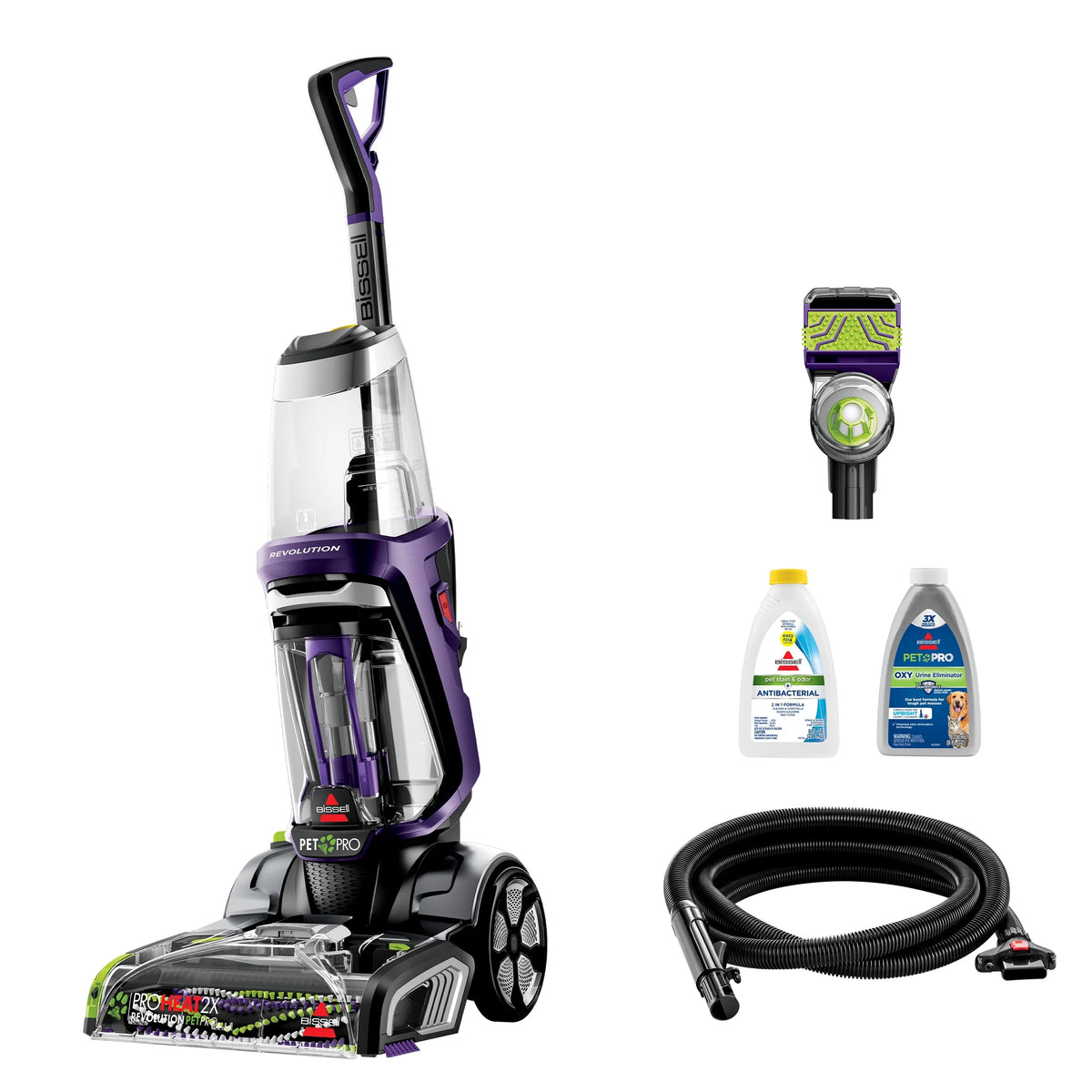 BISSELL Pro Heat 2X Revolution Pet Carpet Cleaner, 3578 & BISSELL Advanced Pro Max Clean + Protect Deep Cleaning Carpet Formula, 50 oz, 70E1