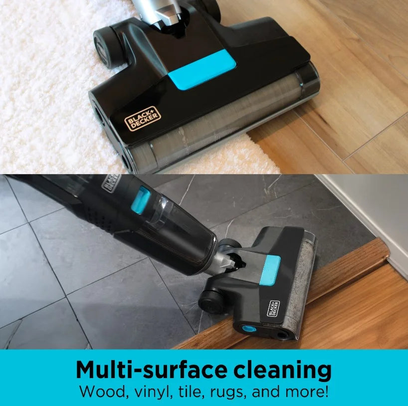 BLACK+DECKER Vacuum + Wash Duo Multi-Surface Cordless with Accessories, BXUVXA01