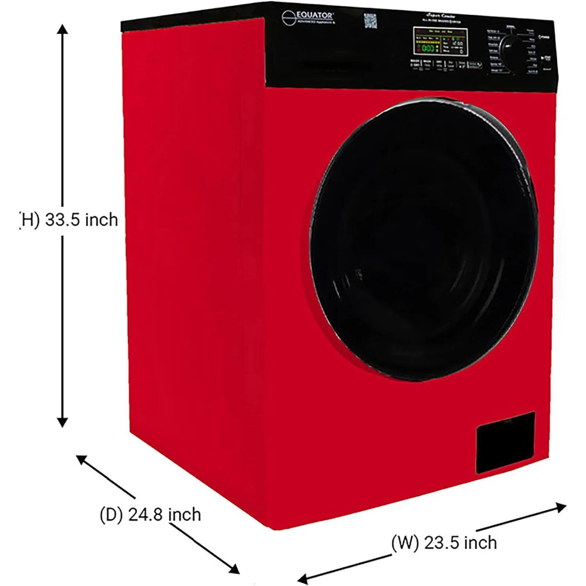 Equator Ver3 Combo Washer Vented/Ventless Dry-1400RPM Color Coded Display Y/B