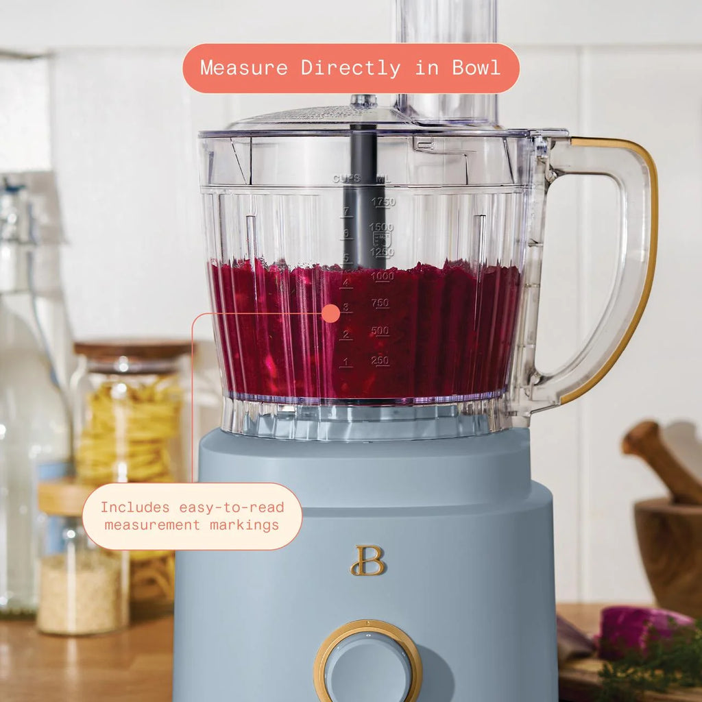 Beautiful 10-Cup Food Processor with Accessories, White Icing by Drew Barrymore