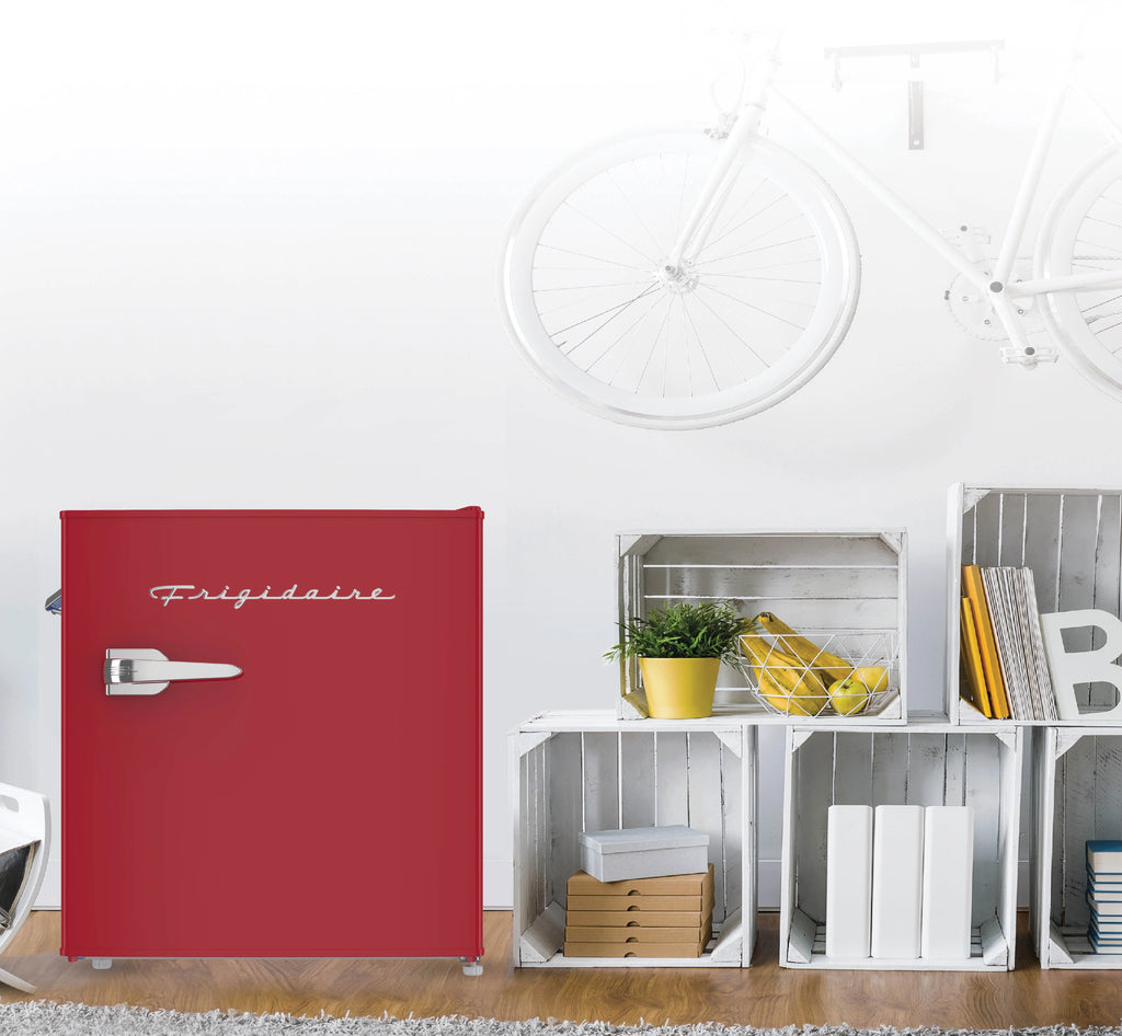 Frigidaire 1.6 Cu ft. Retro Compact Refrigerator with Side Bottle Opener, Coral