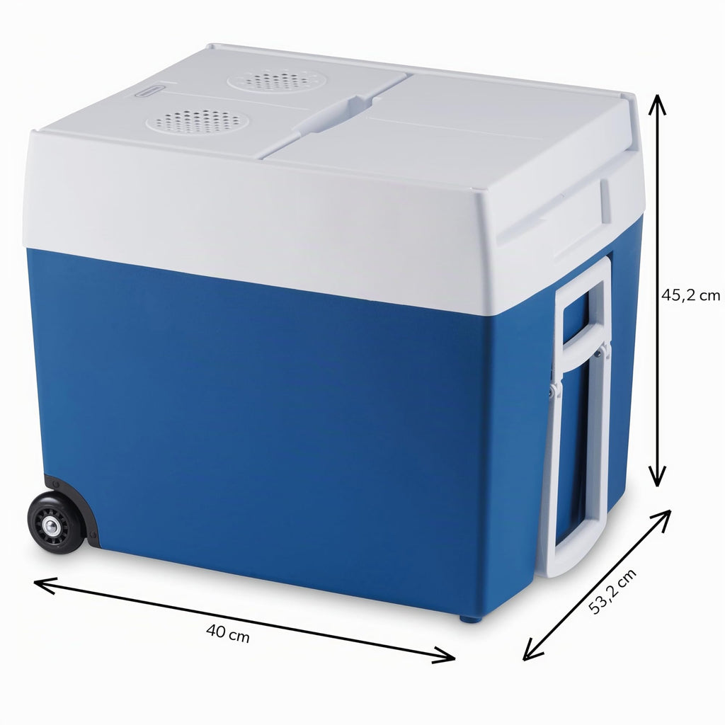 Mobicool MT48W glacière électrique 48L – 12V et 230V – Glacière portable avec roues pour camping