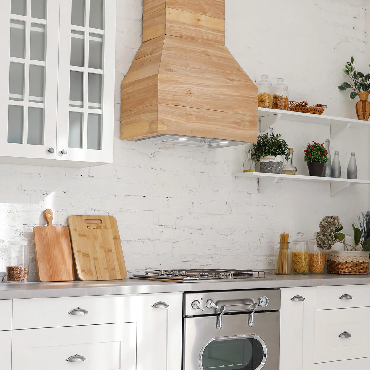 CIARRA Insert Range Hood 20 inch 450 CFM with Push Button Control Stainless Steel CAS913E52