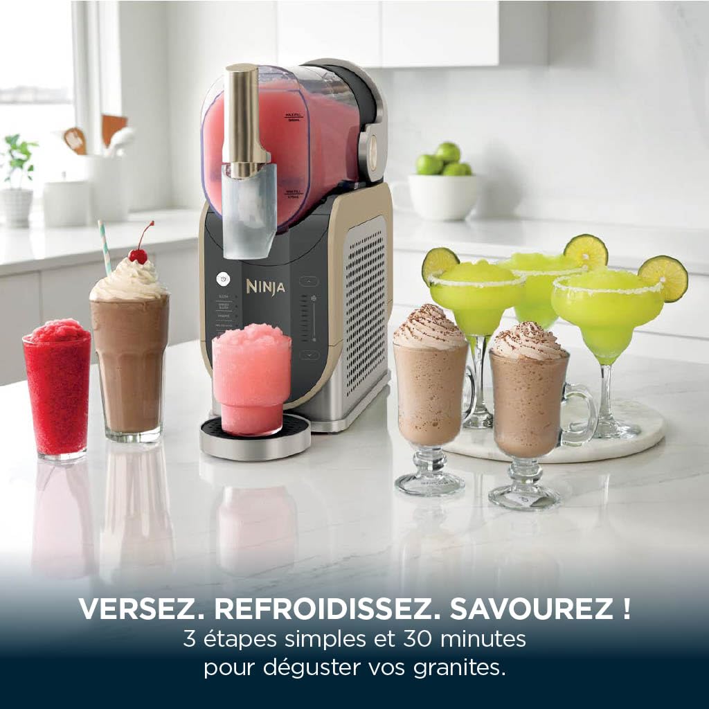 Ninja SLUSHi Machine à granités, Sans glace ni préparation FS301EUSTGD