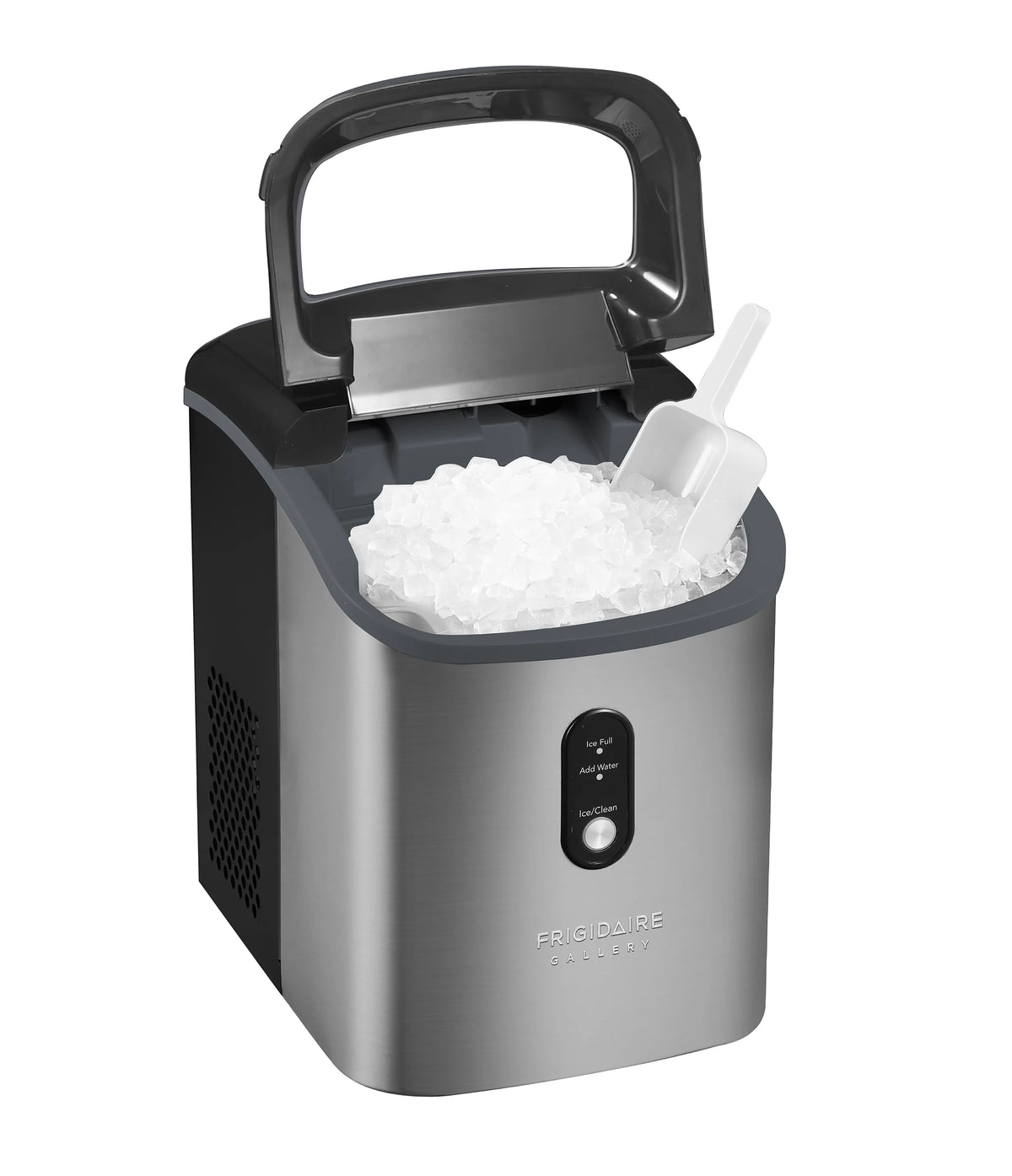 Frigidaire Gallery, 33 lbs. Nugget Ice Maker, Stainless Steel, Black, EFIC214