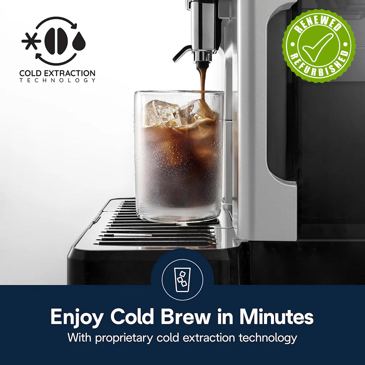 De'Longhi Eletta Explore Fully Automatic Espresso Machine with Cold Brew, ECAM45086S