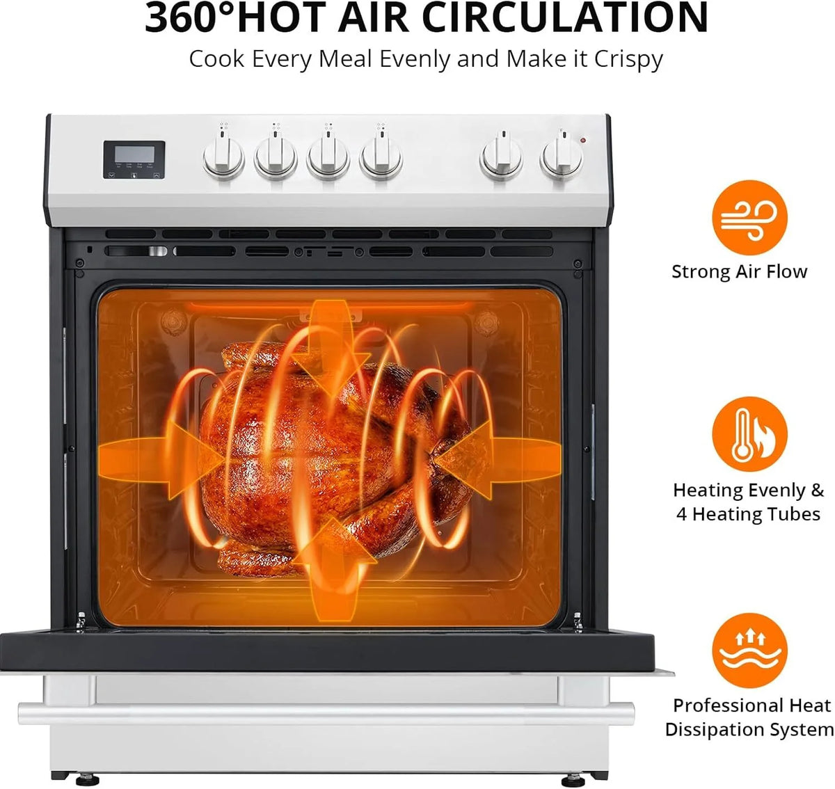 30 Inch Electric Single Wall Oven, with 5.0 Cu. Ft