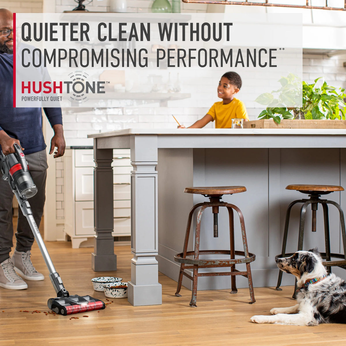 Hoover ONEPWR Emerge Pet Cordless Stick Vacuum Cleaner with All Terrain Dual Brush Roll Nozzle, BH53602V, New, Lightweight, Powerful Suction, Pet Hair, Hard Floor, Carpet, HEPA Filter