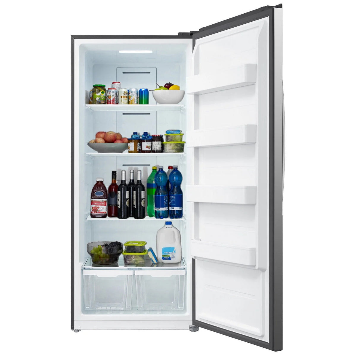 Smad 17 Cu ft Upright Freezer Large Capacity Fridge Refrigerator Frost Free Home Stainless Steel