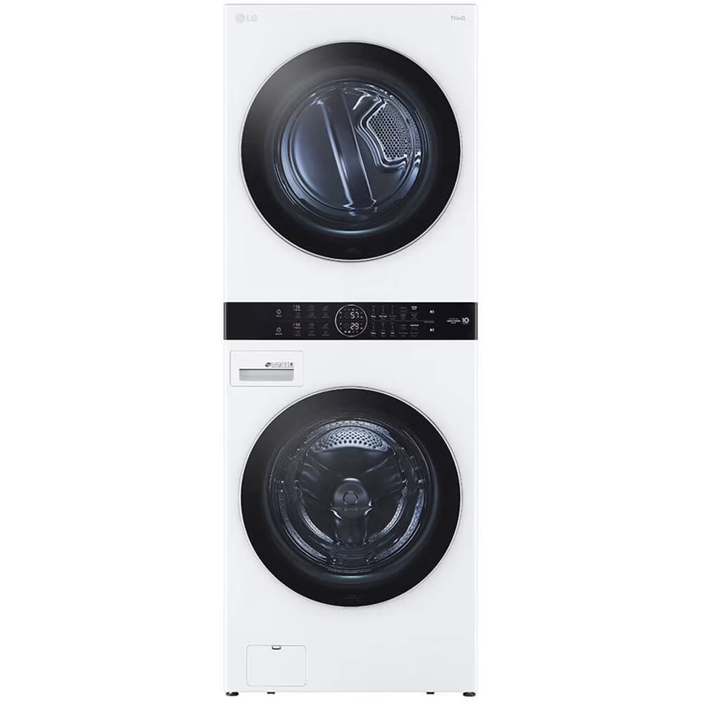 LG WKGX201HWA 27 inch White WashTower Laundry Center with 4.5 cu. ft. Washer and 7.4 cu. ft. Gas Dryer