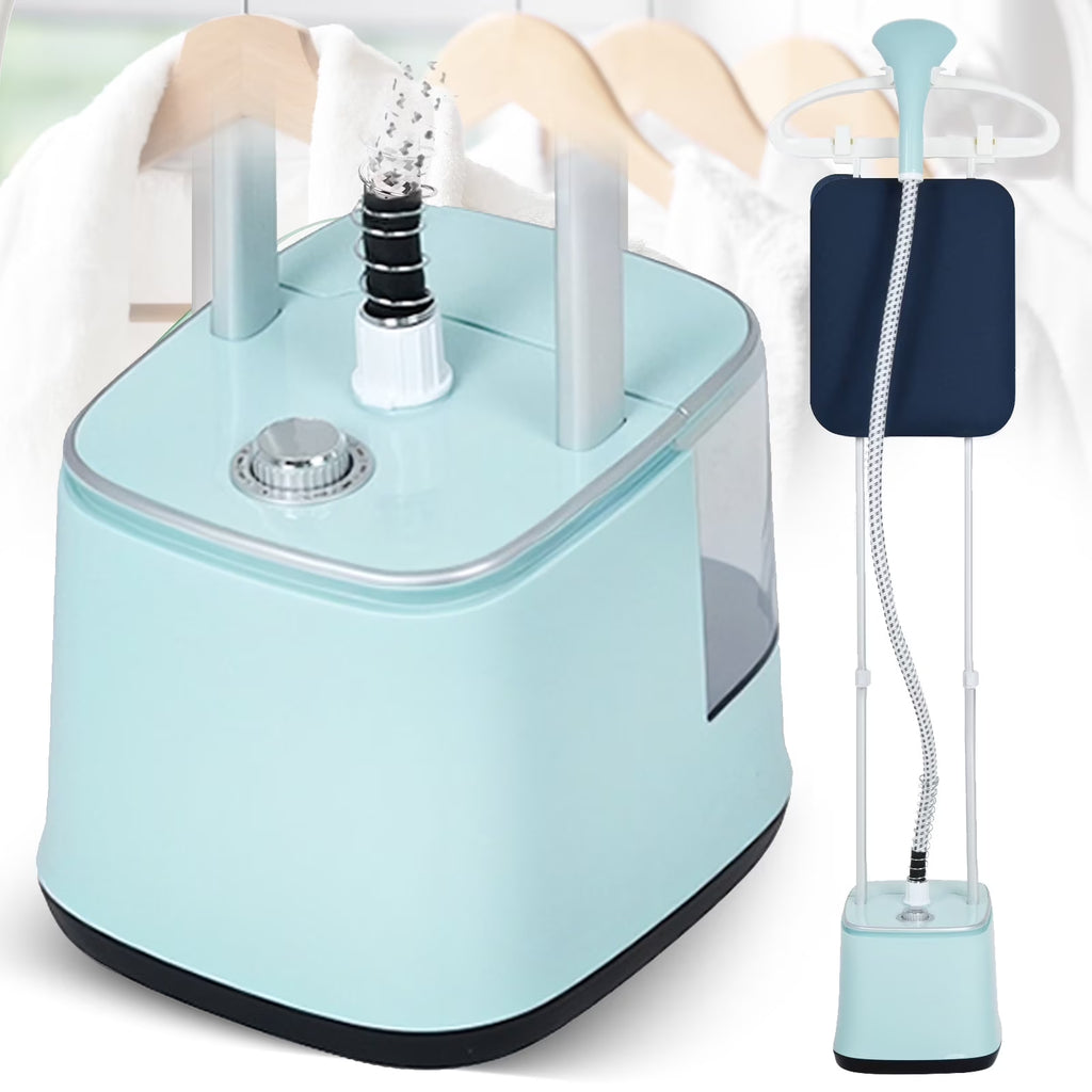 Advwin 2000W Garment Steamer for Clothes Standing, 10 Steam Levels, 2.7L Water Tank, Commercial and Household Use (Gold)